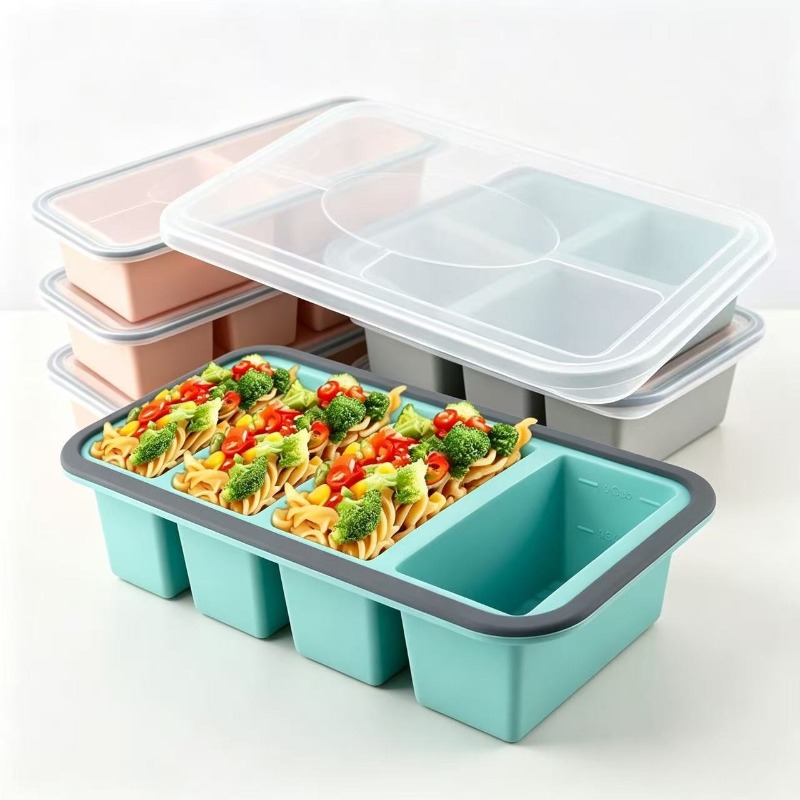 Food Storage Meals - Moldes de Silicona para Congelador con