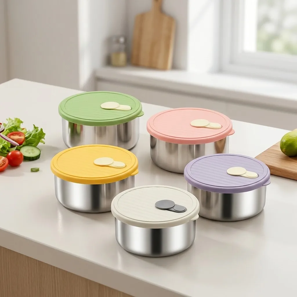 Food Storage Oven Safe - Recipiente para Almacenar Alimentos, Frasco Redondo