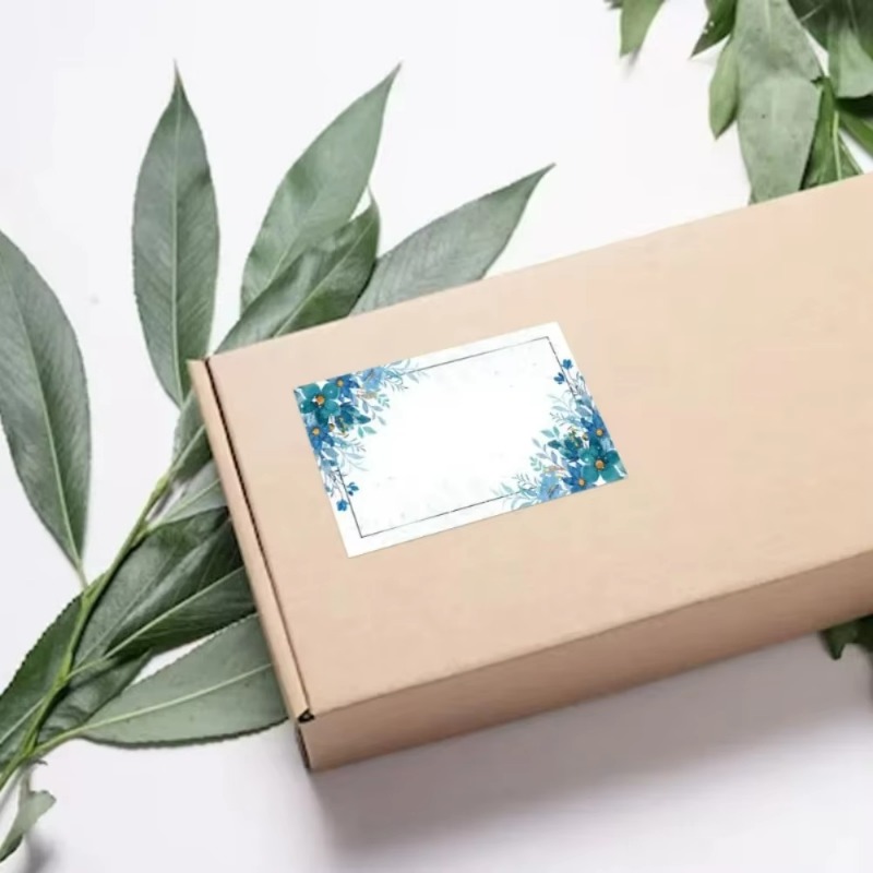 120 etiquetas florales en blan - Food Storage Labels reseña y precio