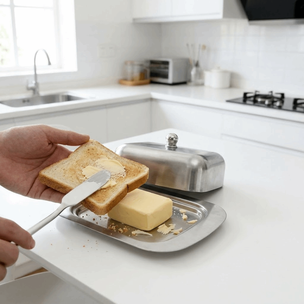 Plato para mantequilla de acer - Food Storage Oven Safe reseña y precio