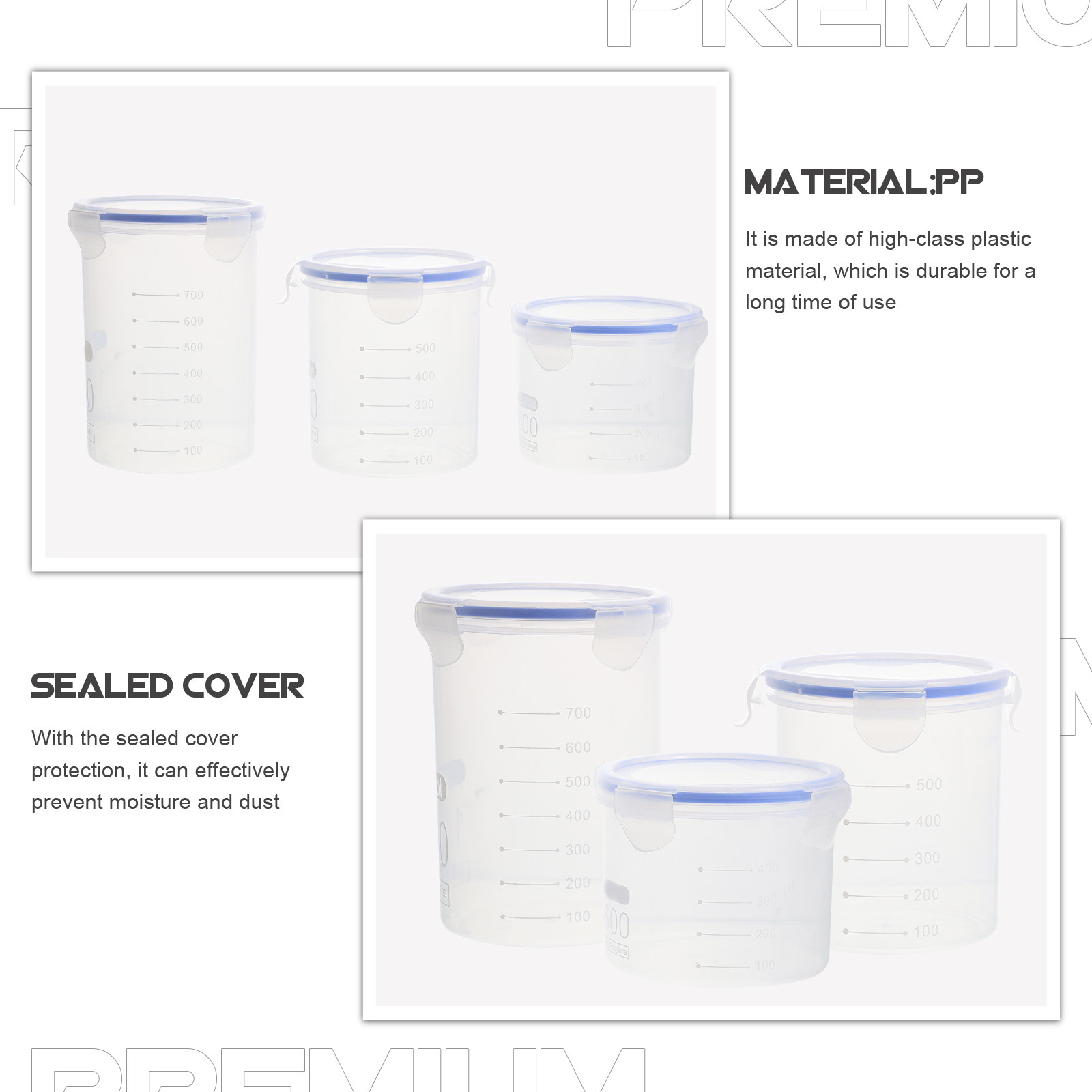 Juego de 6 recipientes herméti - Food Storage Containers reseña y precio