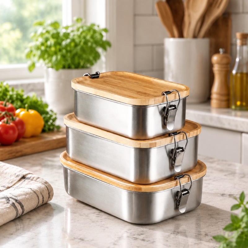 Lonchera duradera de acero ino - Food Storage Meals reseña y precio