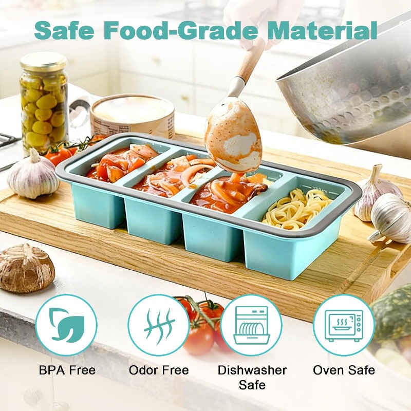 Moldes de Silicona para Congel - Food Storage Meals reseña y precio