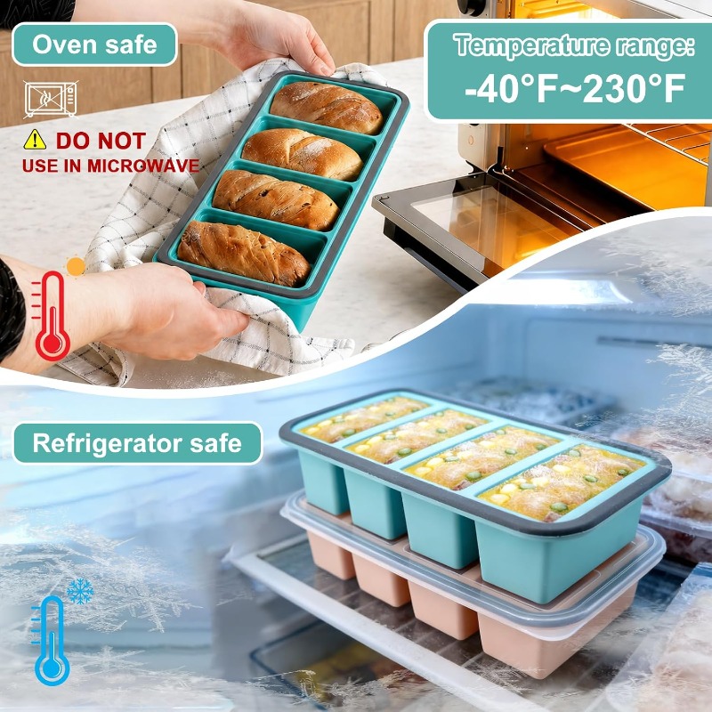 Moldes de Silicona para Congel - Food Storage Meals reseña y precio