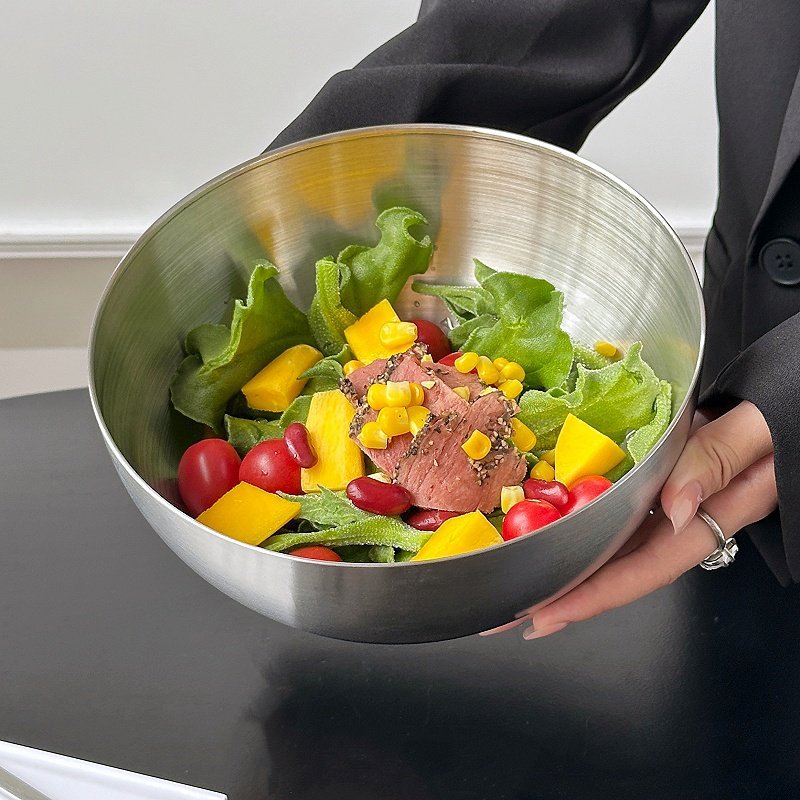 Cuenco de ensalada de acero in - Food Storage Meals reseña y precio