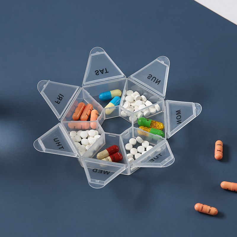 Pastillero portátil de 7 días, - Food Storage With Dividers reseña y precio