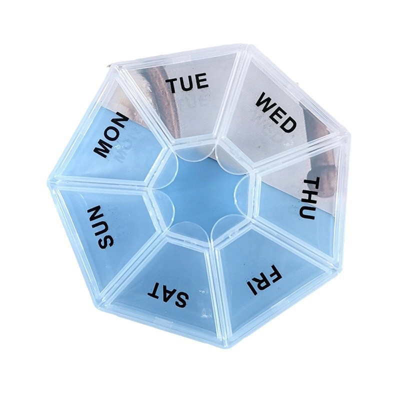 Pastillero portátil de 7 días, - Food Storage With Dividers reseña y precio
